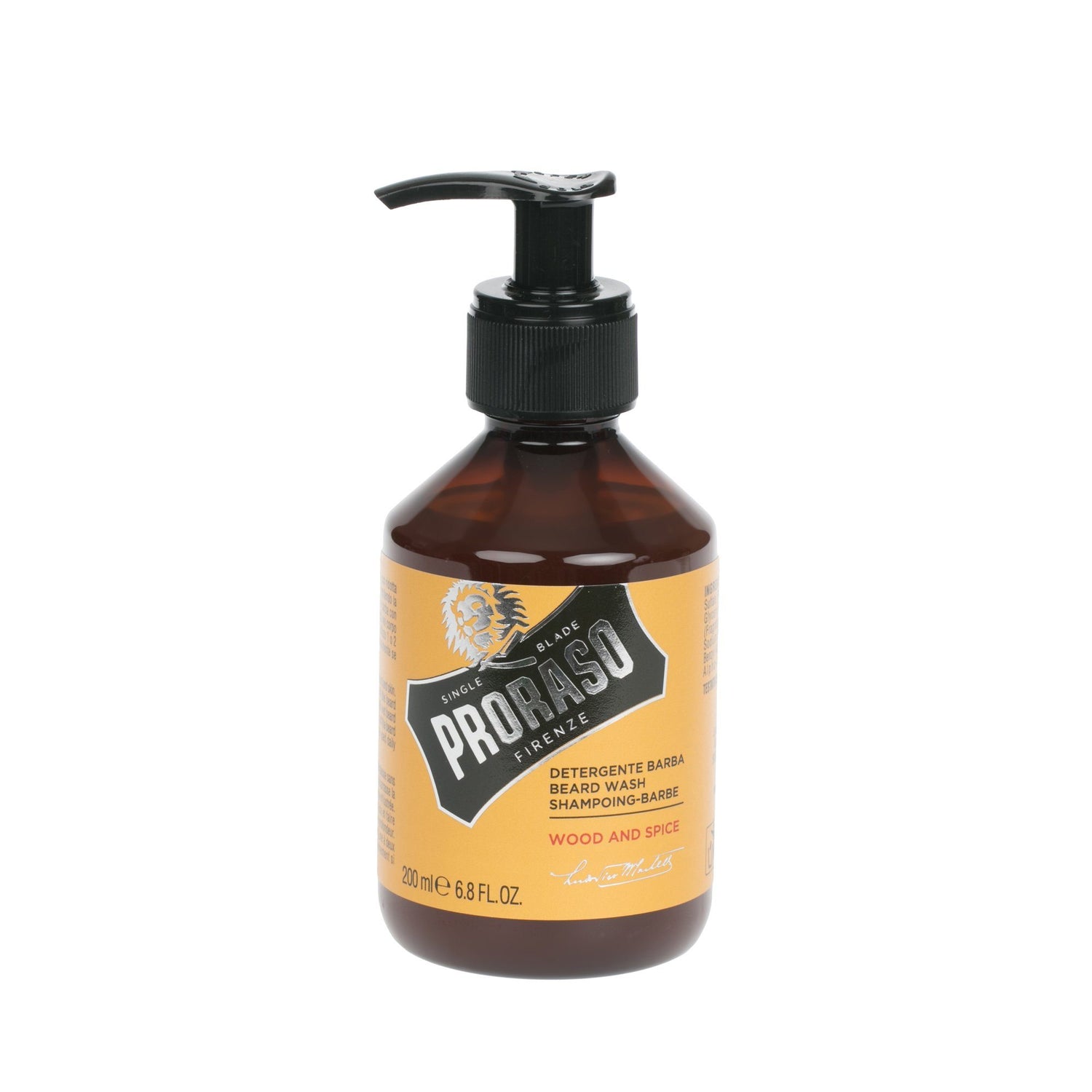 Proraso Beard Shampoo, Wood and Spice Beard Wash Proraso