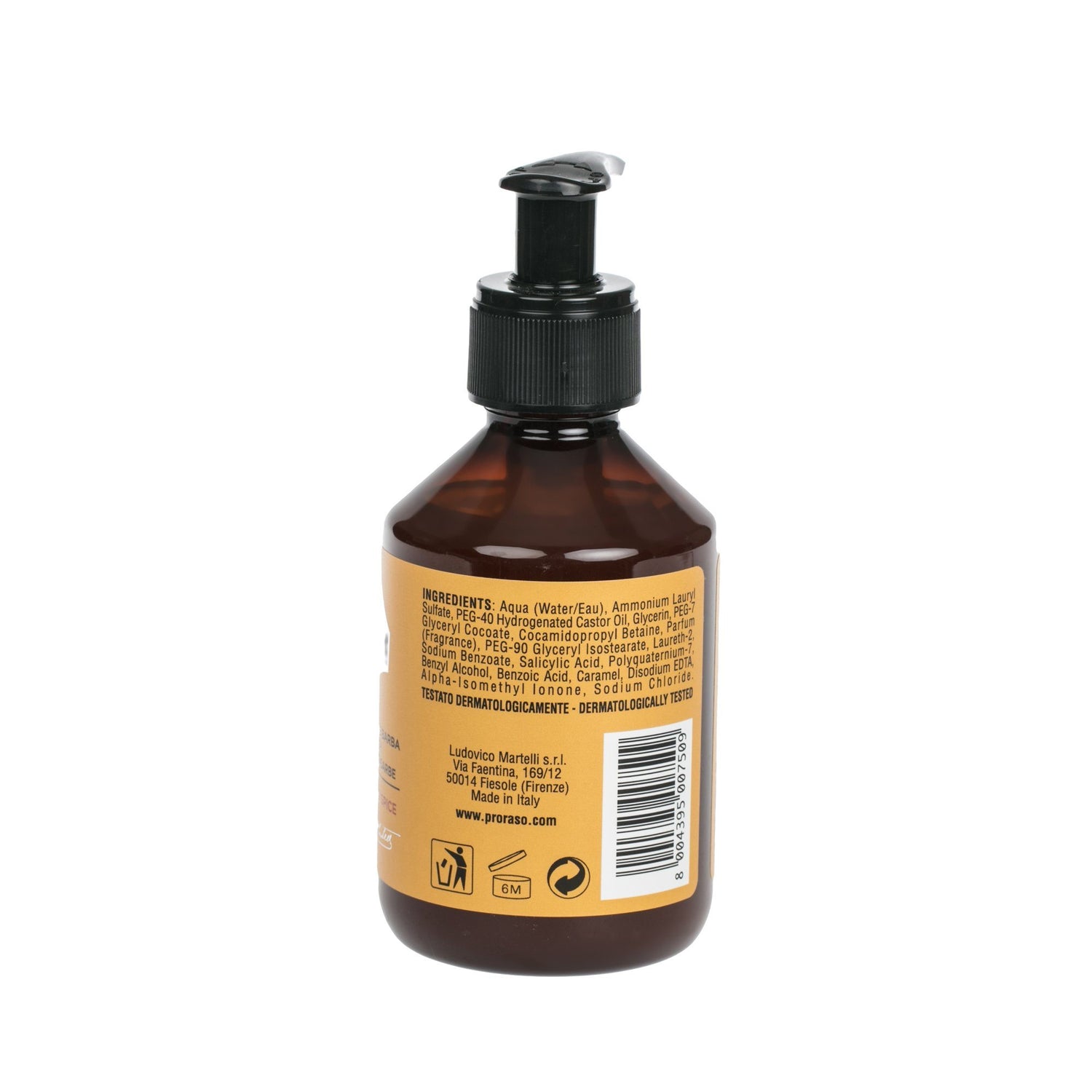 Proraso Beard Shampoo, Wood and Spice Beard Wash Proraso