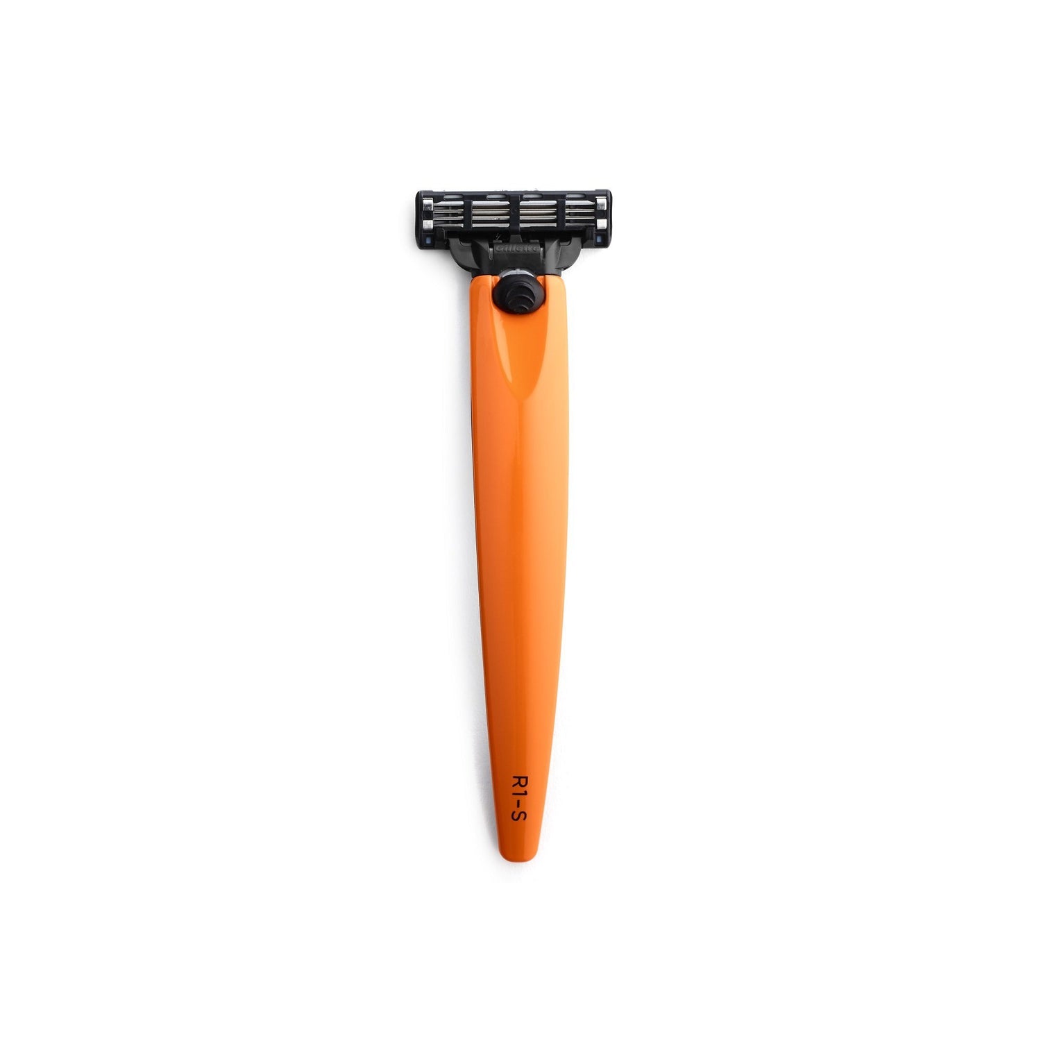 Bolin Webb R1-S Razor Handle for Mach3, Signal Orange Cartridge Type Safety Razor Bolin Webb