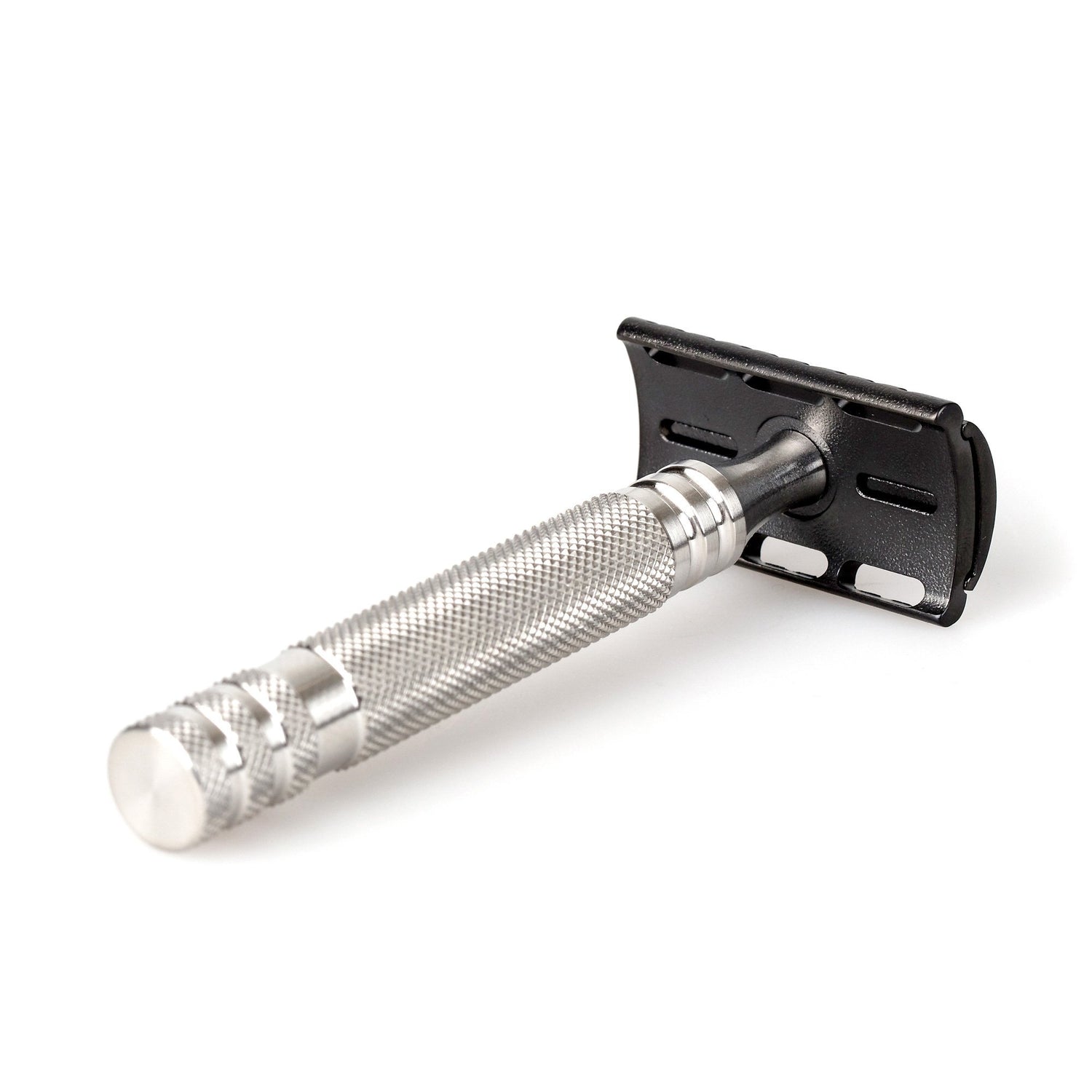 Fendrihan Stainless Steel Safety Razor with Black PVD Coated Head, Matte Fendrihan