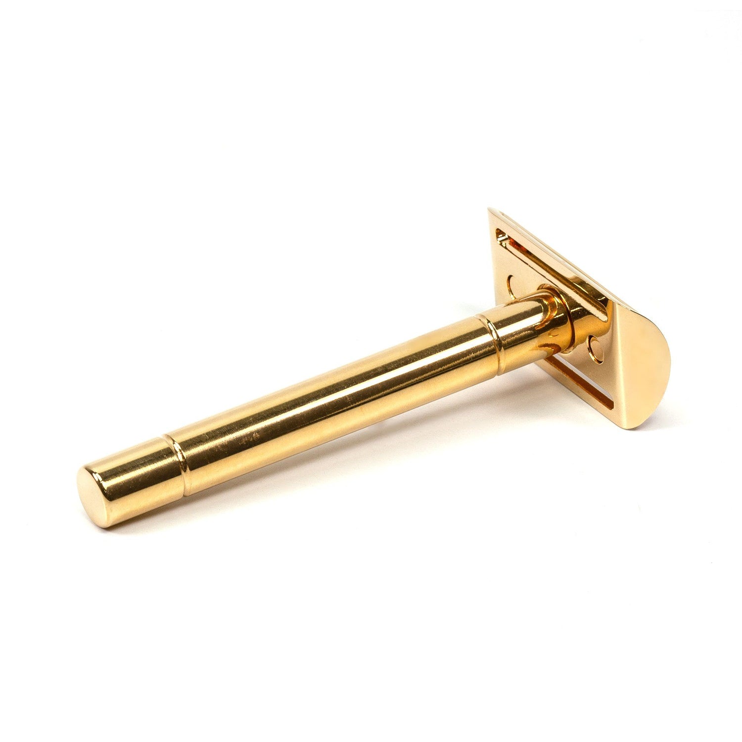 RMK Solingen Stainless Steel Double Edge Safety Razor, Gold-Plated Double Edge Safety Razor RMK Solingen