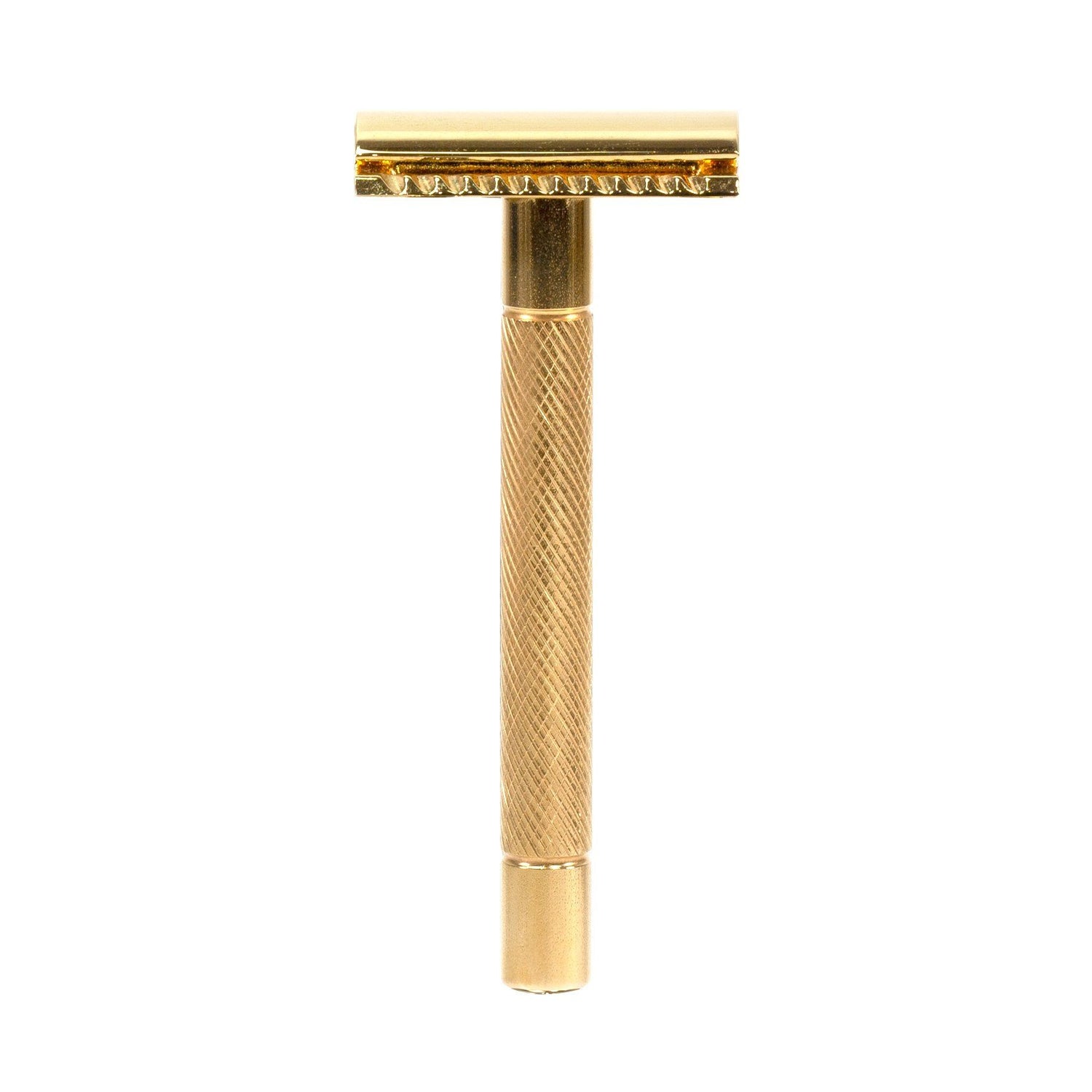 RMK Solingen KR Stainless Steel Double Edge Safety Razor, 24 Karat Gold-Plated Handle Double Edge Safety Razor RMK Solingen