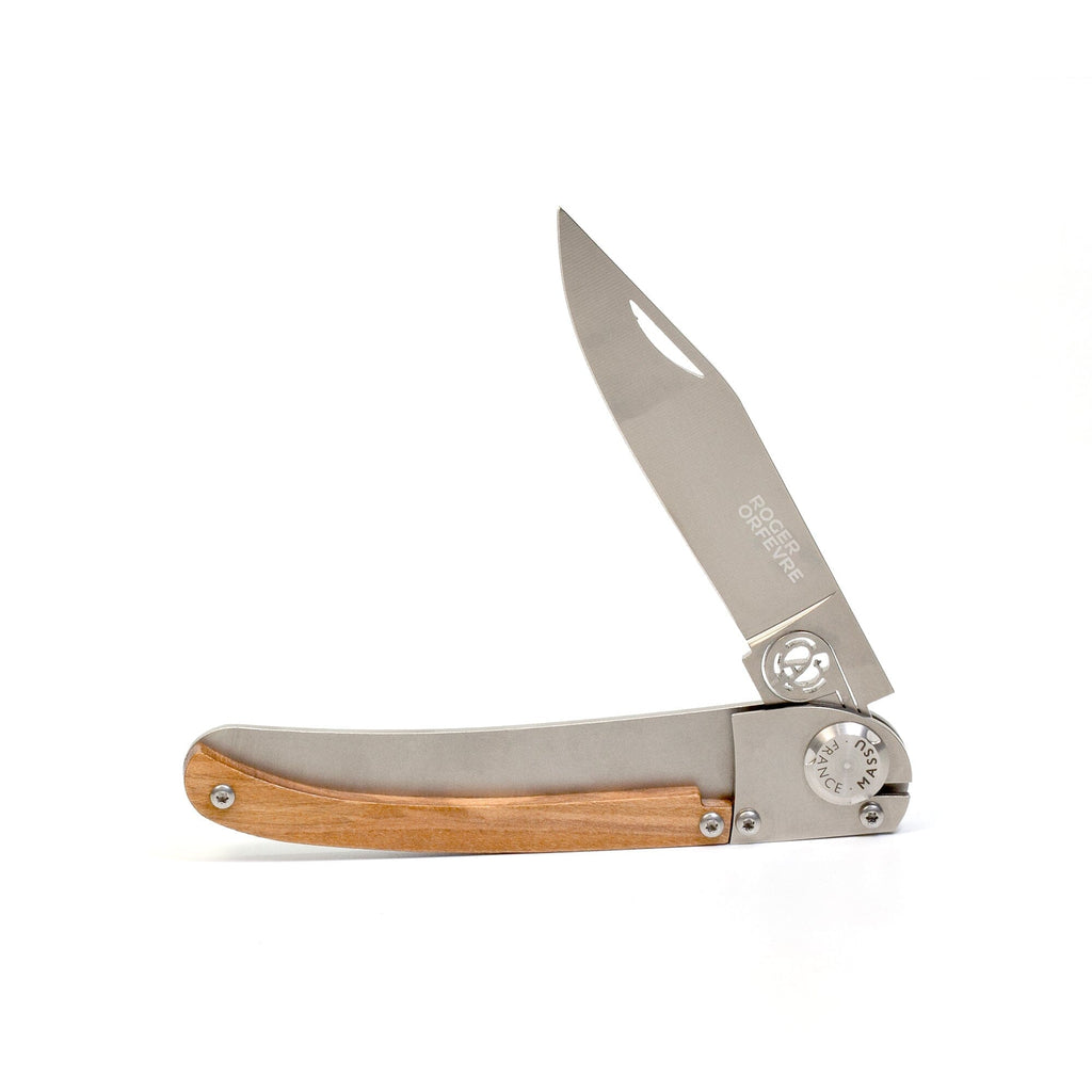 Roger Orfevre 'Massu' Regional Folding Pocket Knife, Olive Wood Handle Pocket Knife Roger Orfevre 