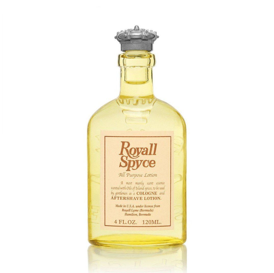 Royall Spyce All Purpose Lotion, 4 oz Natural Spray Aftershave Splash Royall Lyme Bermuda