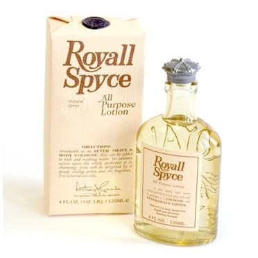 Royall Spyce All Purpose Lotion, 4 oz Natural Spray Aftershave Splash Royall Lyme Bermuda 