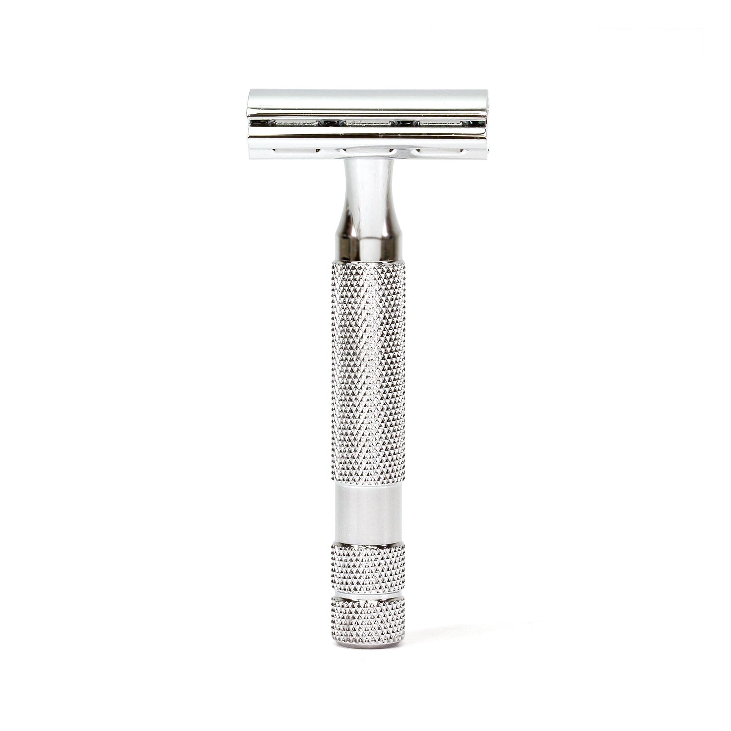 Rockwell 6C Adjustable White Chrome Safety Razor Double Edge Safety Razor Rockwell
