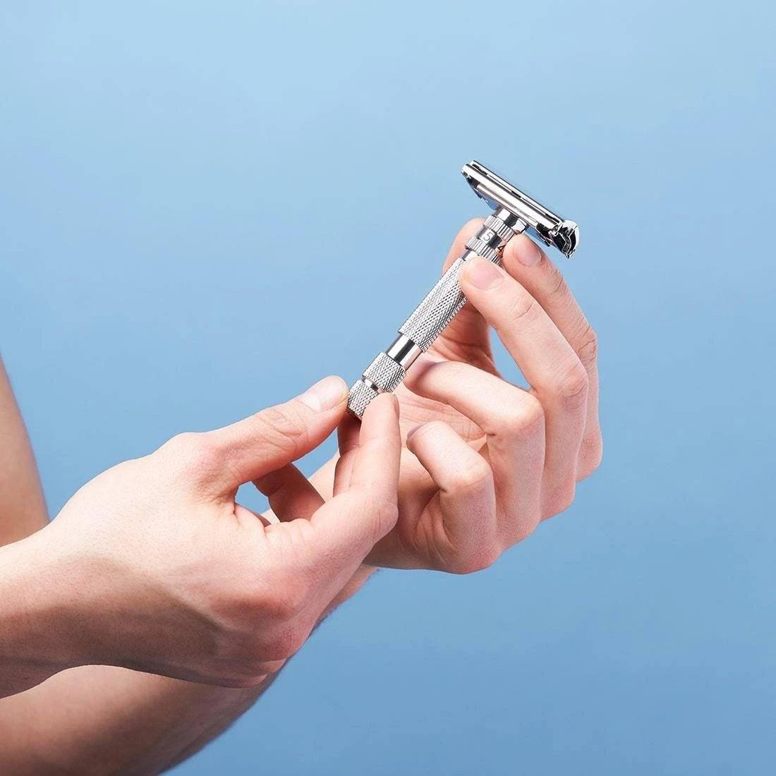 Rockwell Model T Adjustable Butterfly Safety Razor Double Edge Safety Razor Rockwell