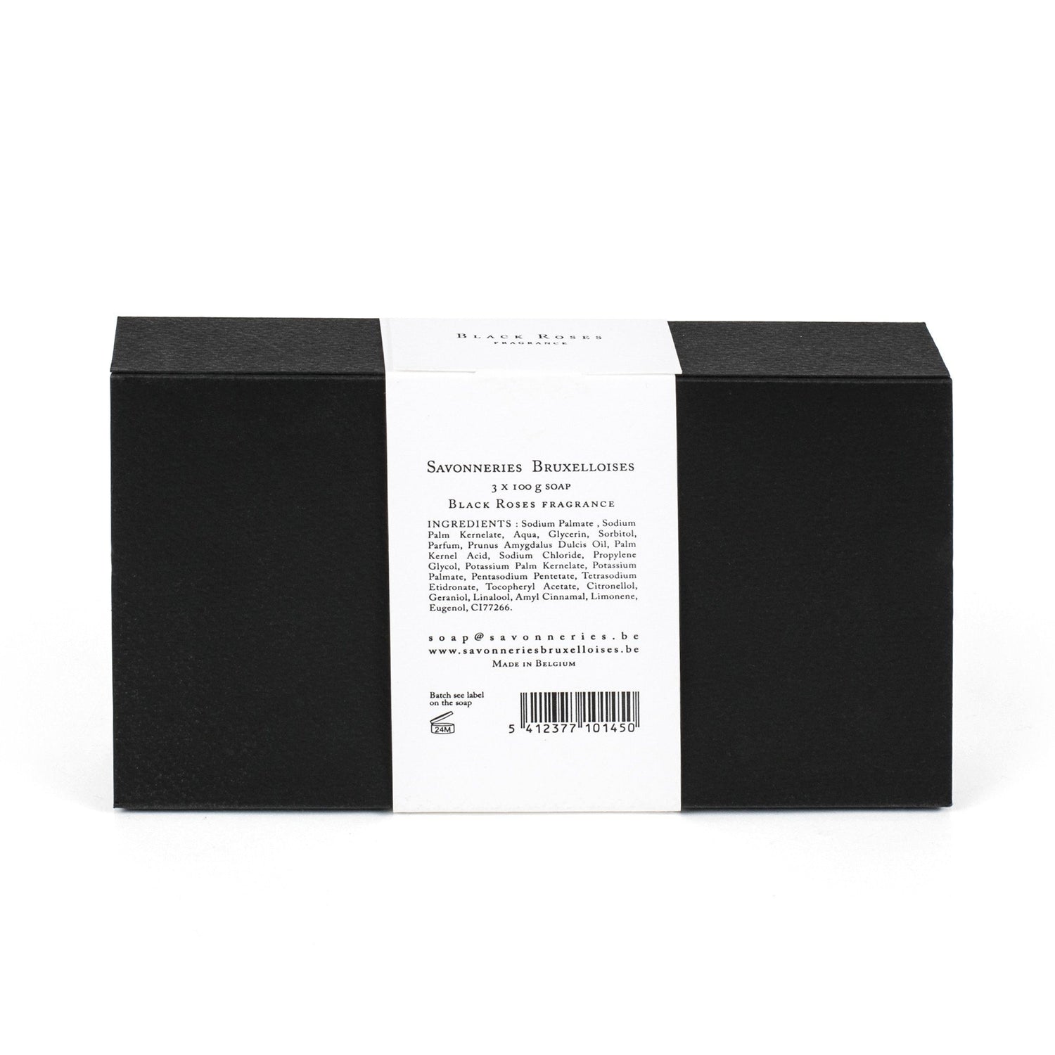 Savonneries Bruxelloises Exclusive Box, Black Roses Body Soap Savonneries Bruxelloises