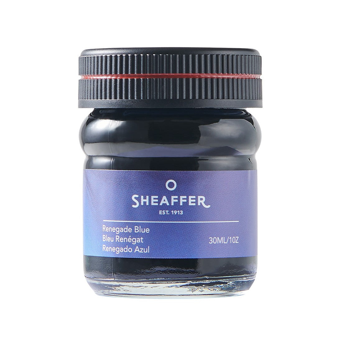Sheaffer Fountain Pen Ink Bottle, Renegade Blue Ink Refill Sheaffer