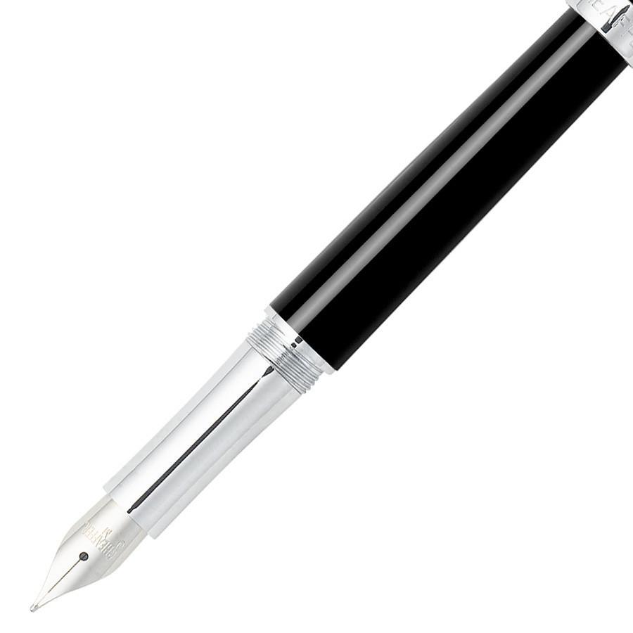 Sheaffer Intensity Fountain Pen, Onyx with Chrome Plate Trim, Medium Nib Fountain Pen Sheaffer