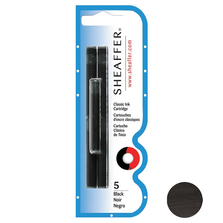 Sheaffer Skrip Fountain Pen Ink Cartridges, 5-pack Ink & Refill Sheaffer Black 
