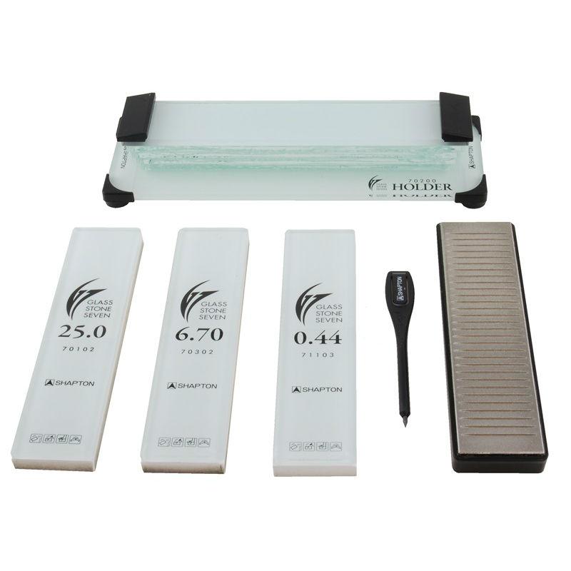 Shapton Glass Stone Seven Knife Sharpening Kit Sharpening Stone Shapton