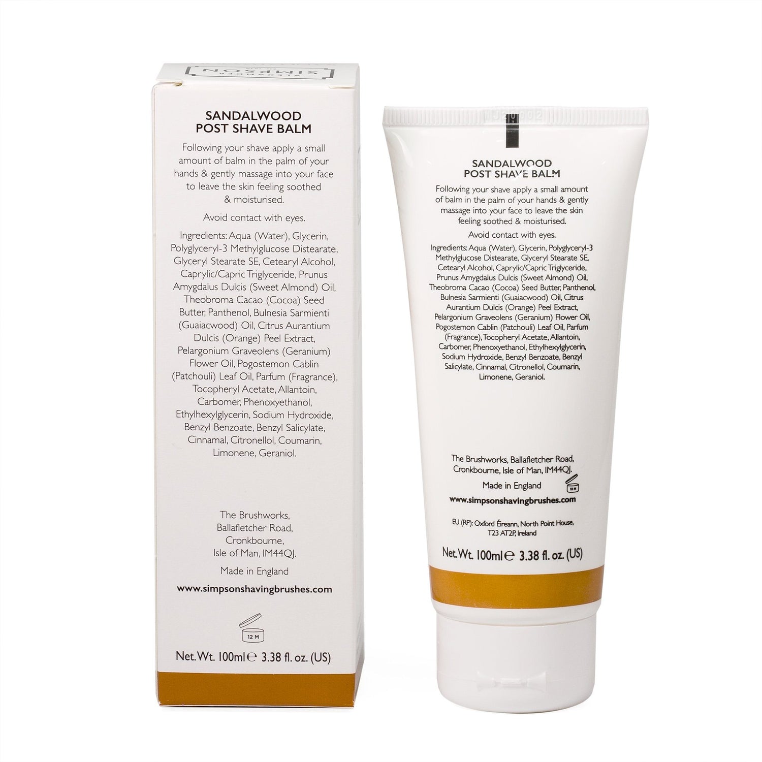 Alexander Simpson Post Shave Balm, Sandalwood Aftershave Balm Simpsons