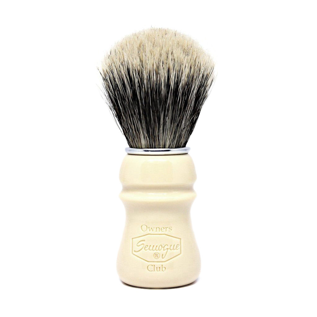 Semogue Owners Club Mistura Badger and Boar Bristle Shaving Brush, Taj Resin Handle Shaving Brush Semogue
