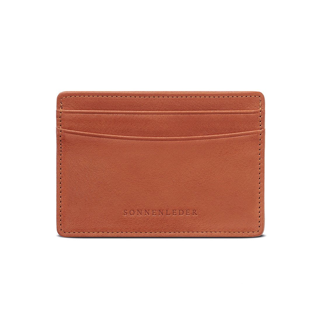 Sonnenleder “Ise” Vegetable Tanned Leather Credit Card Case Leather Wallet Sonnenleder Natural