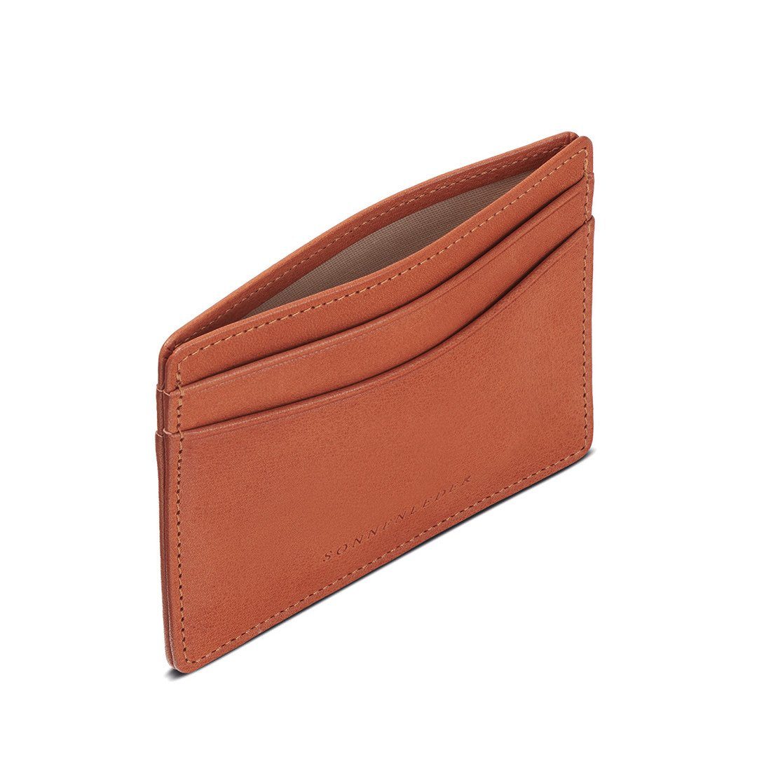 Sonnenleder “Ise” Vegetable Tanned Leather Credit Card Case Leather Wallet Sonnenleder