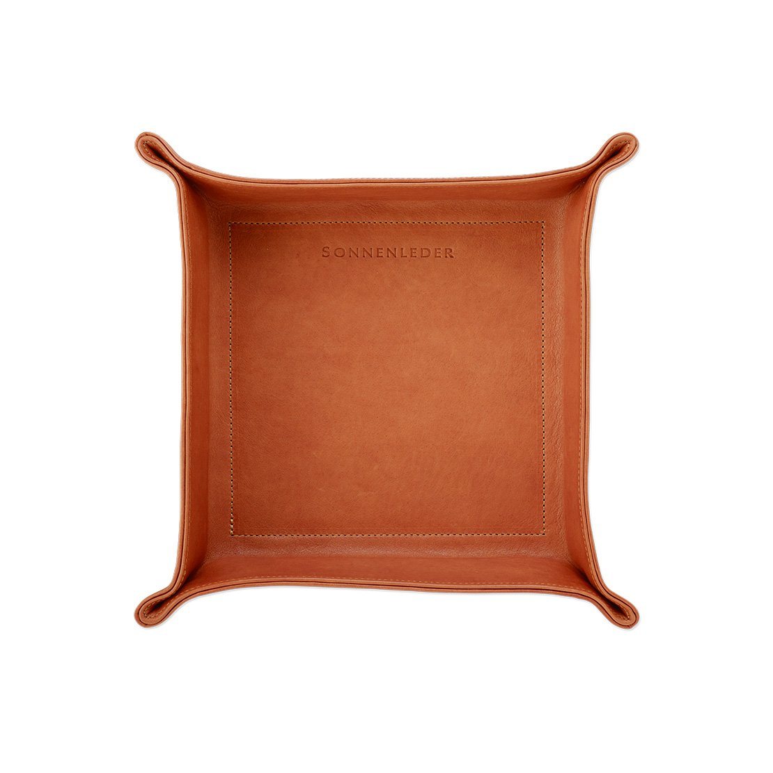 Sonnenleder Vegetable Tanned Leather Tray, Natural Leather Travel Tray Sonnenleder