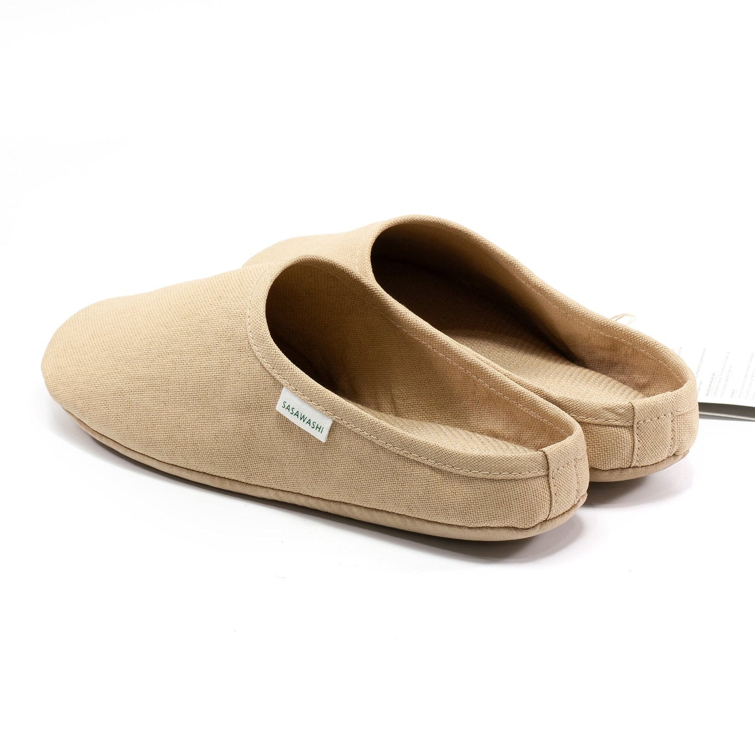 Sasawashi Room Shoes, Camel Spa Slippers Sasawashi