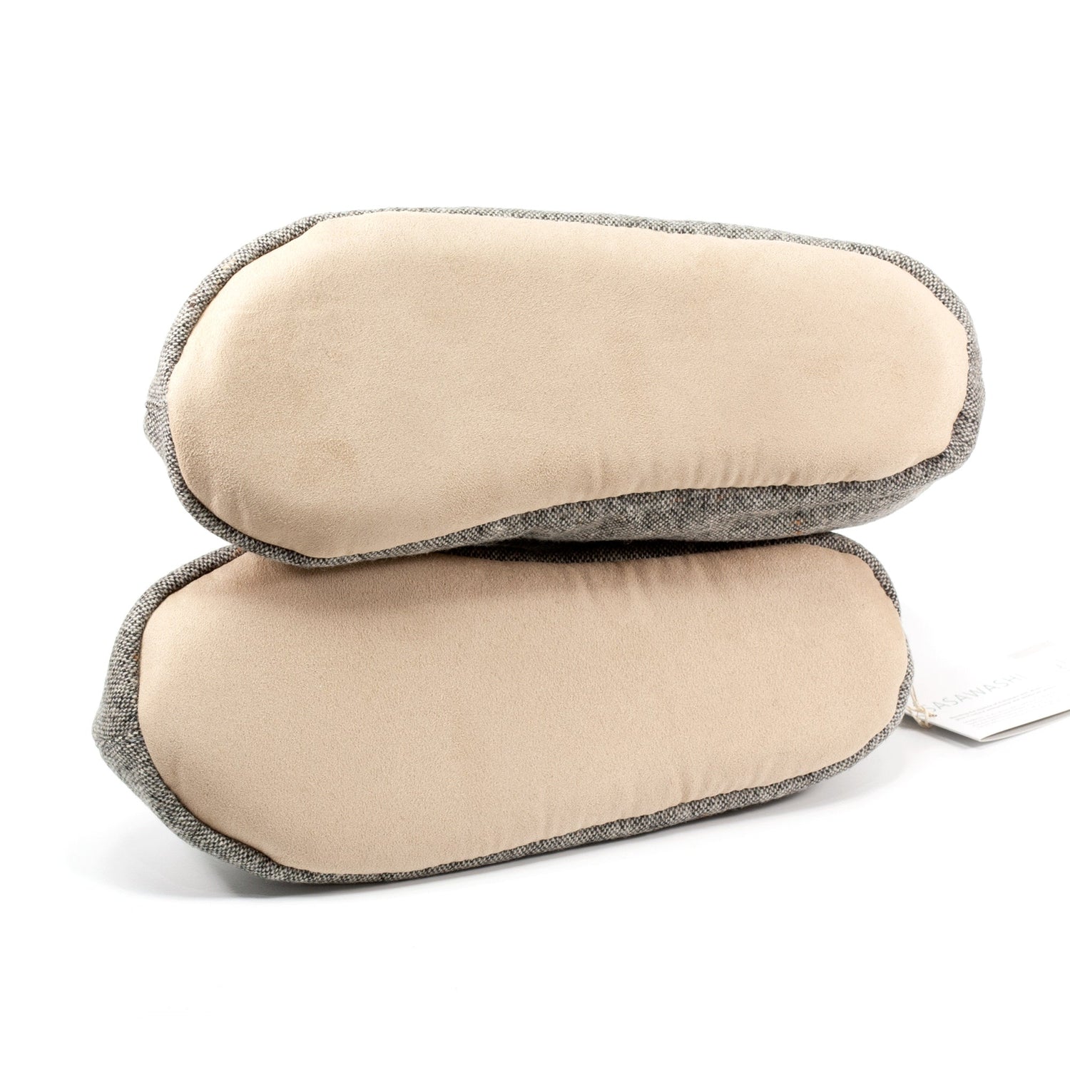 Sasawashi Wool Room Boots, Grey Spa Slippers Sasawashi