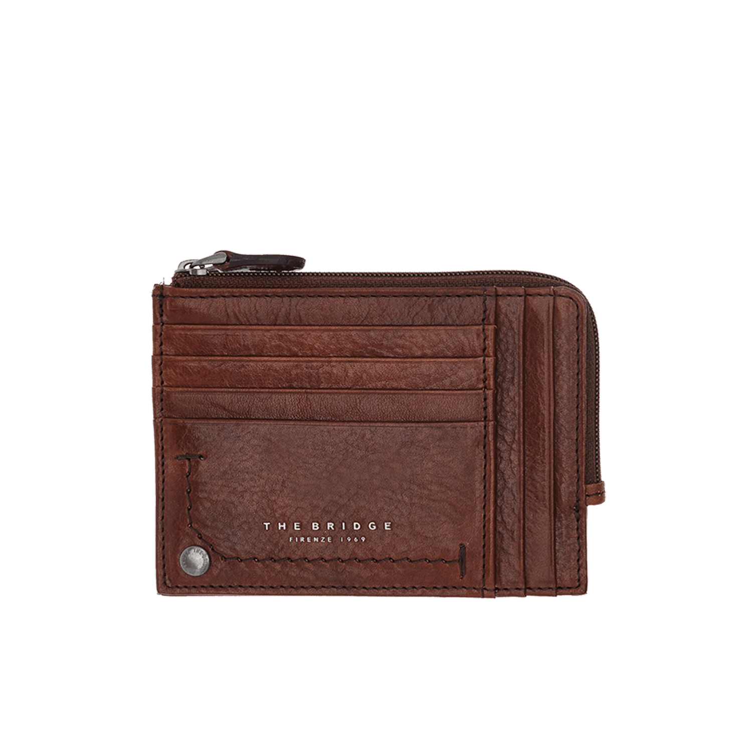 The Bridge Kallio Document Holder with 8 CC Slots and Coin Pouch Leather Wallet The Bridge