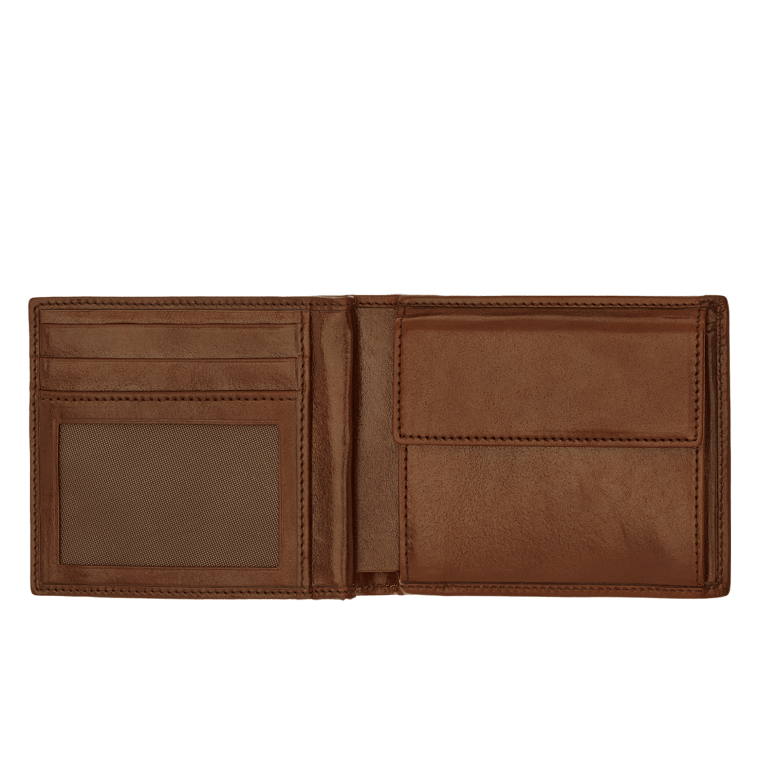 The Bridge Story Uomo Men's Wallet with 8 CC Slots and Coin Pouch Leather Wallet The Bridge Brown