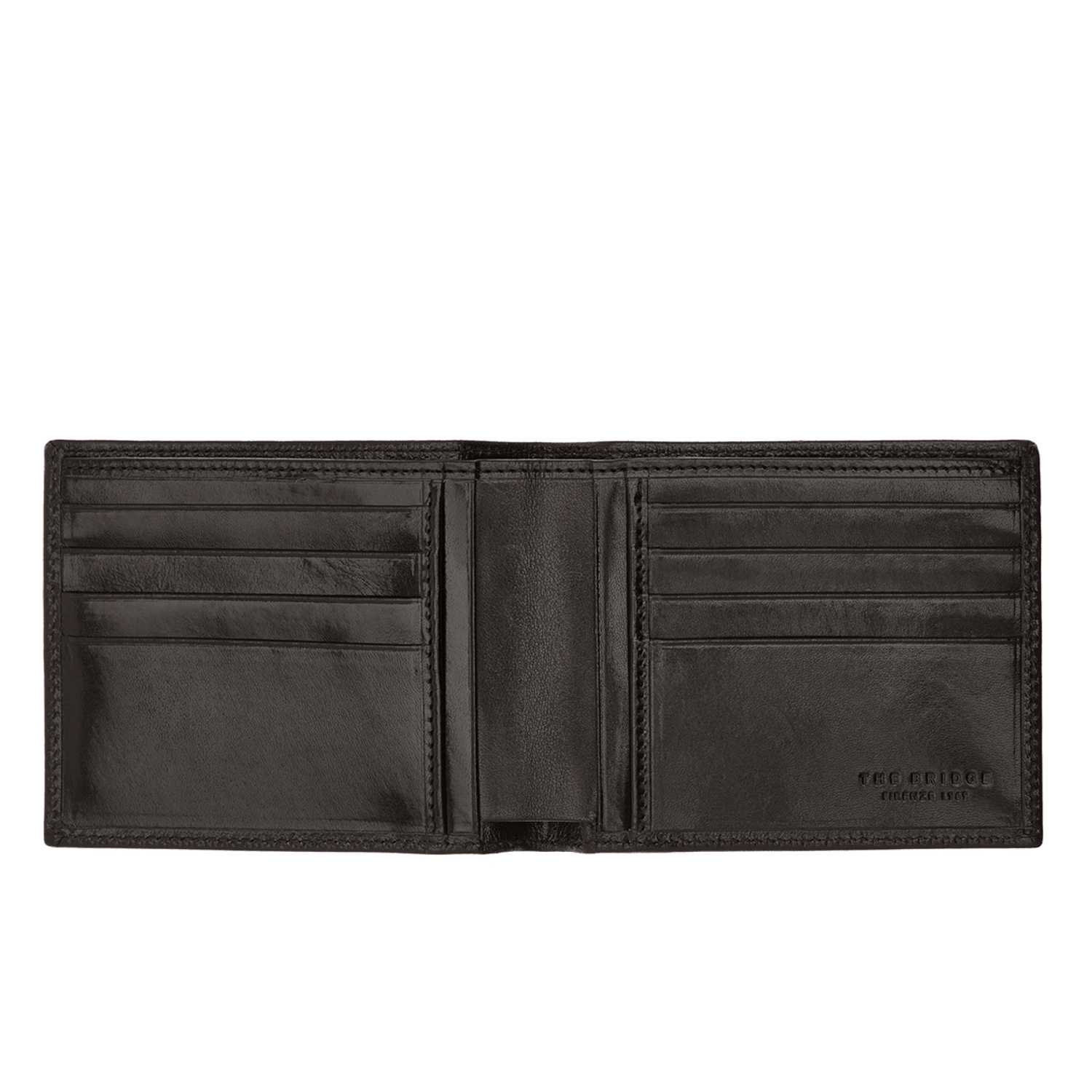 The Bridge Story Uomo Wallet with 8 CC Slots and 4 Slip Pockets Leather Wallet The Bridge Black