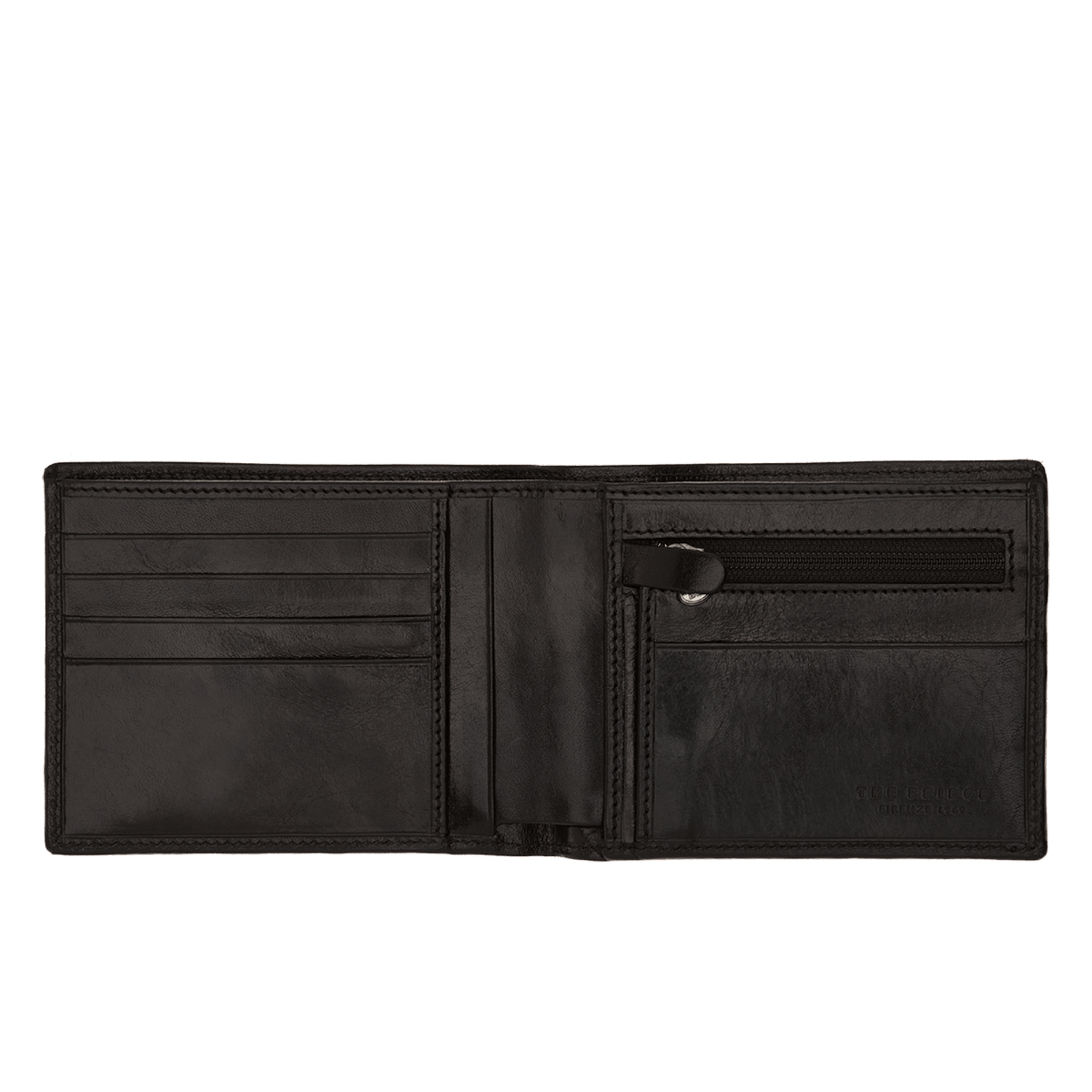 The Bridge Story Uomo Wallet with 5 CC Slots and Coin Pouch Leather Wallet The Bridge Black