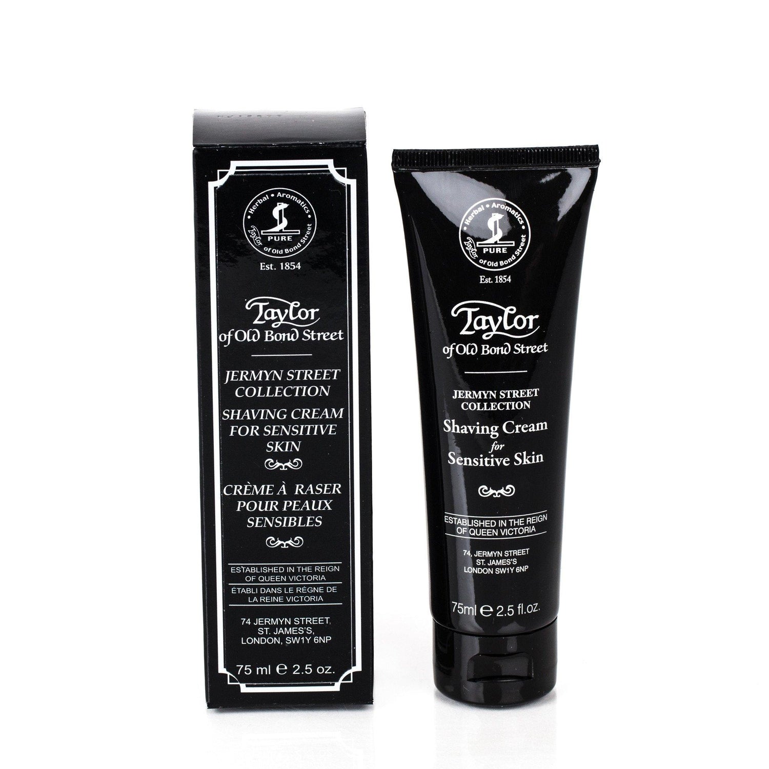 Taylor of Old Bond Street Jermyn Street Shaving Cream for Sensitive Skin, Travel Shaving Cream Taylor of Old Bond Street
