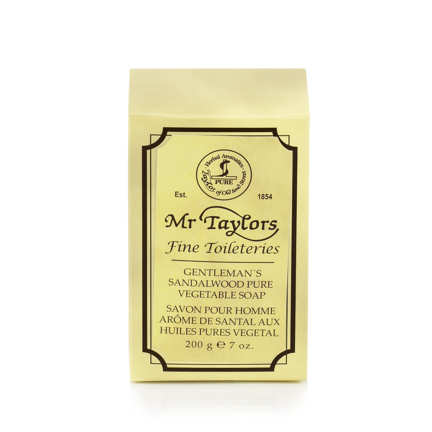 Taylor of Old Bond Street Gentleman's Pure Vegetable Soap, Sandalwood Body Soap Taylor of Old Bond Street