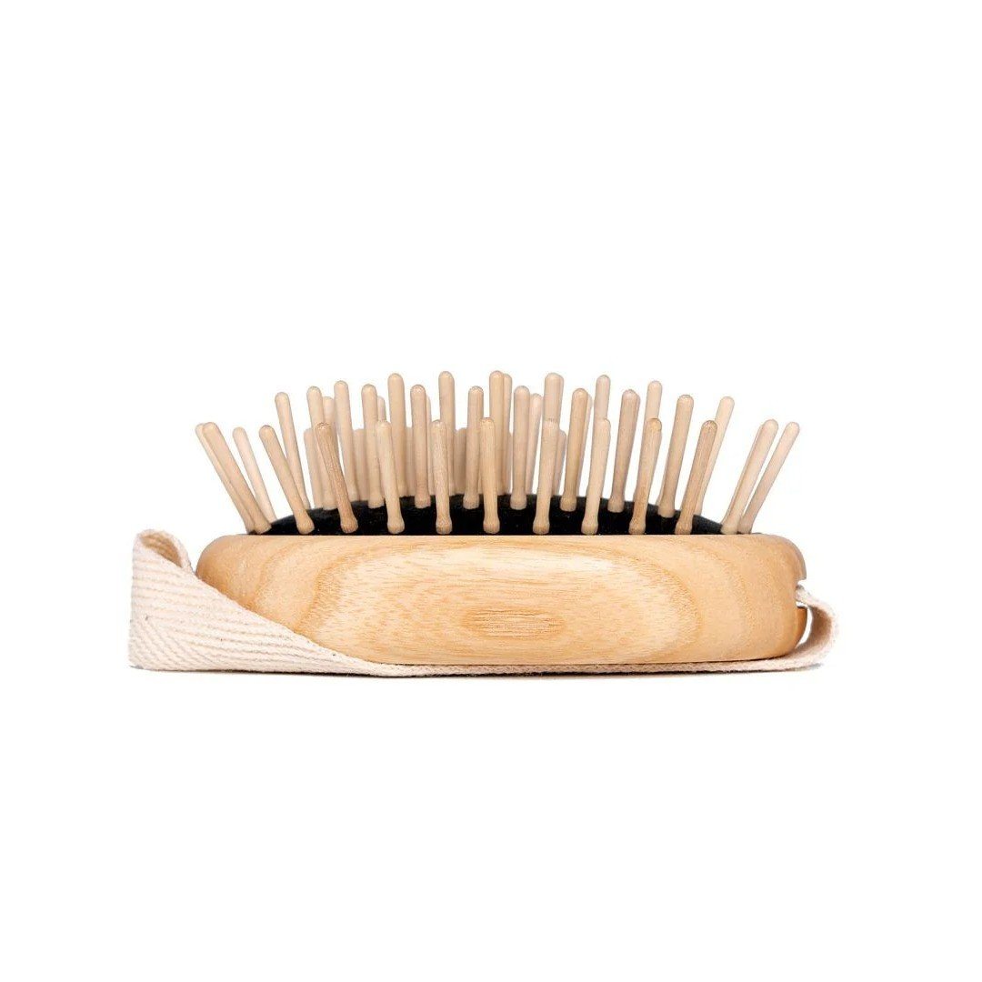 TEK Scalp Massage Brush, Ash Wood Handle TEK