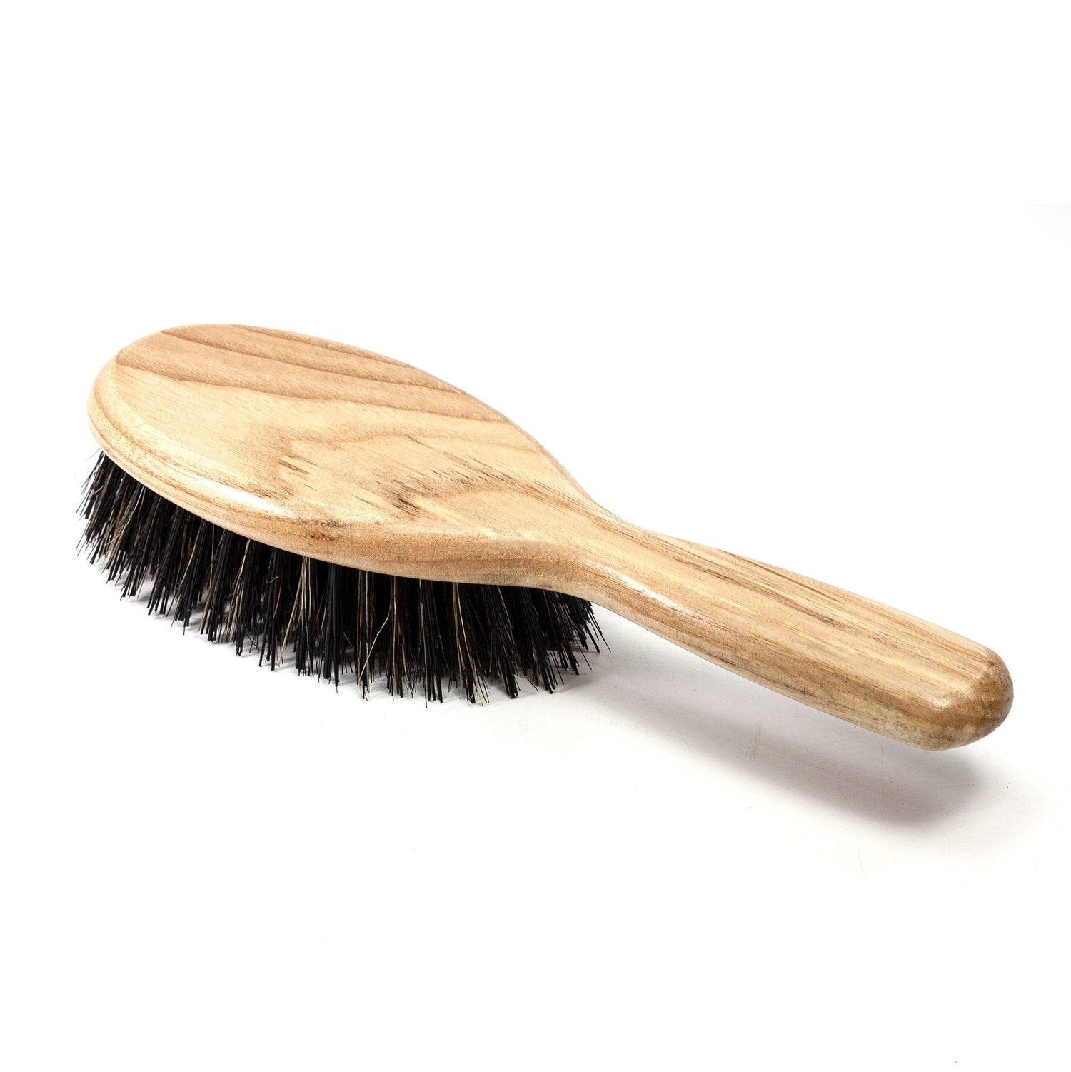 TEK Big Oval Ash Wood Hair Brush with Boar Bristles Hair Brush TEK