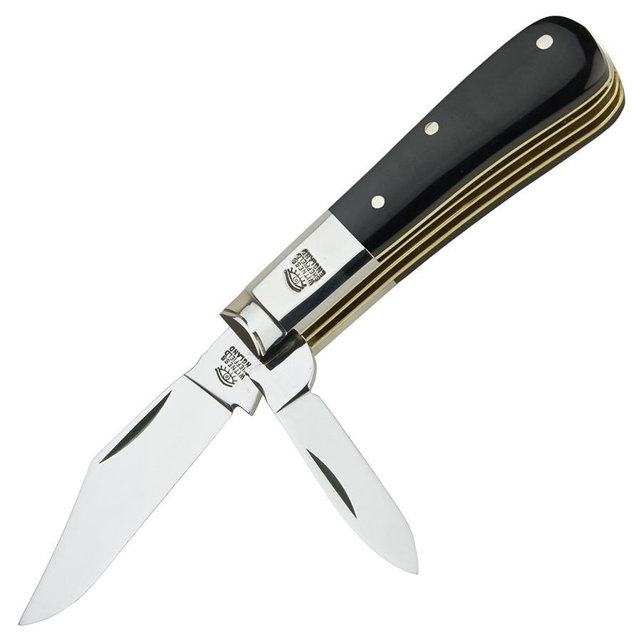 Taylor's Eye Witness Premier Collection Twin Blade Barlow Pocket Knife, Buffalo Horn Pocket Knife Taylor's Eye Witness