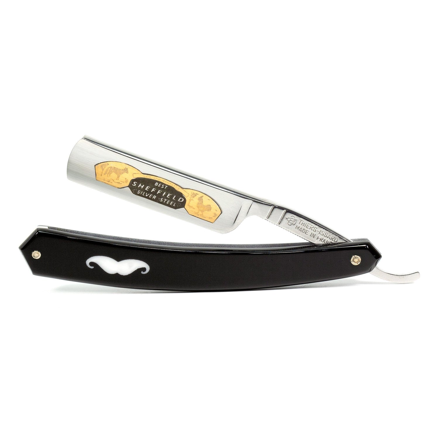 Thiers Issard 889 Moustache Fox and Rooster 5/8” Straight Razor Straight Razor Thiers Issard