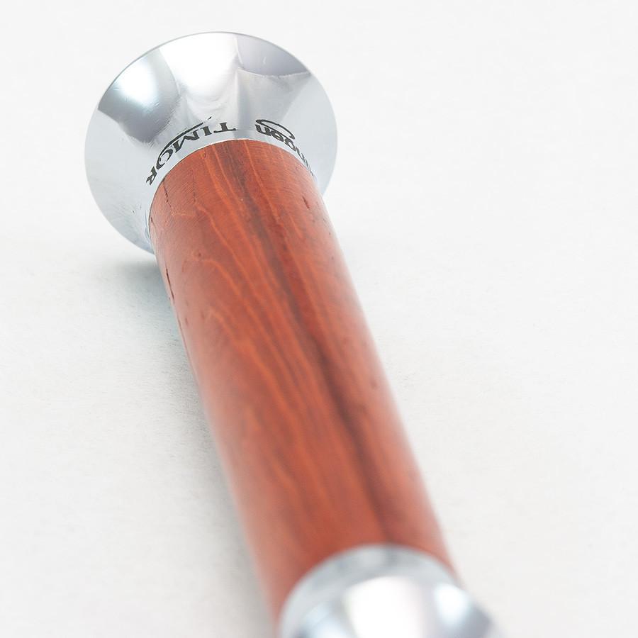 Timor 1363 Closed Comb Safety Razor with Solid Padauk Wood Long Handle Double Edge Safety Razor Timor