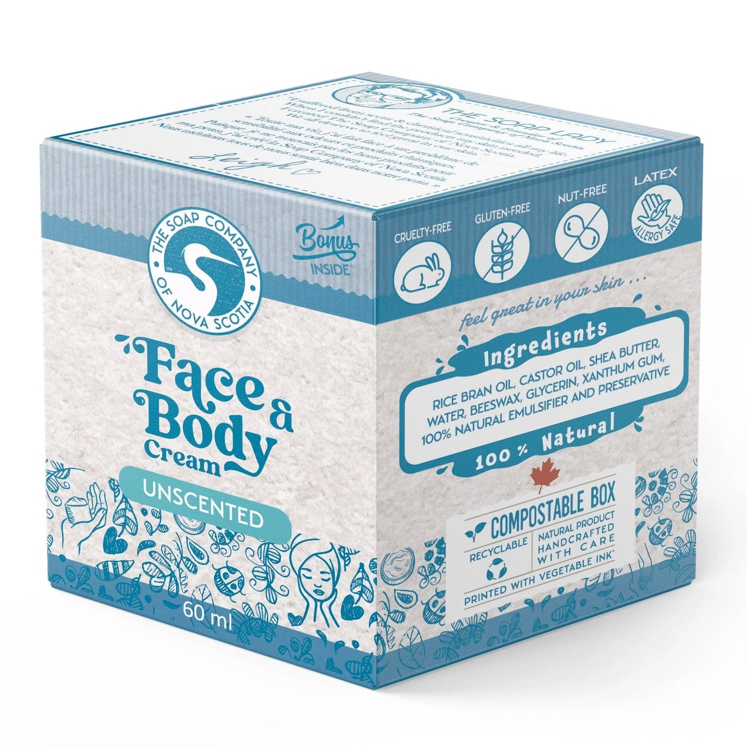 The Soap Company of Nova Scotia Face & Body Cream Men's Grooming Cream The Soap Company of Nova Scotia