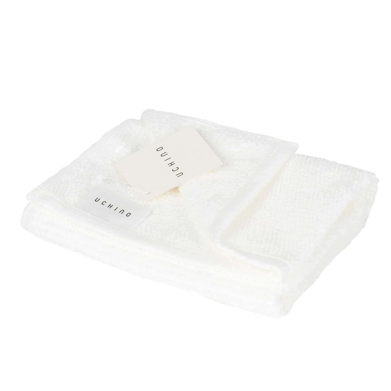Uchino Horizontal Ridge Pile Towel Towel Uchino Washcloth (34 x 40 cm)