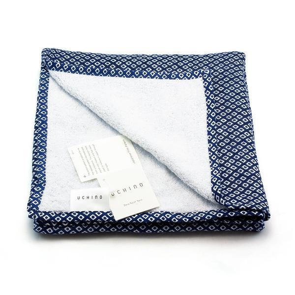 Uchino Japanese Hishi Pattern Double-Sided Cotton Towel Towel Uchino Hand Towel (50 x 100 cm)
