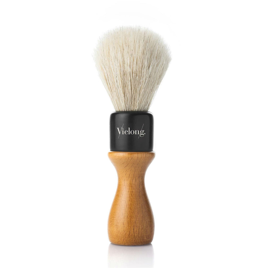 VieLong American Style Horse Hair Shaving Brush, Wood Handle — Fendrihan
