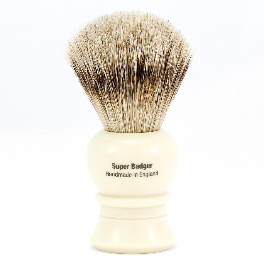 Vulfix 2233 Super Badger Shaving Brush, Faux Ivory Handle Badger Bristles Shaving Brush Vulfix