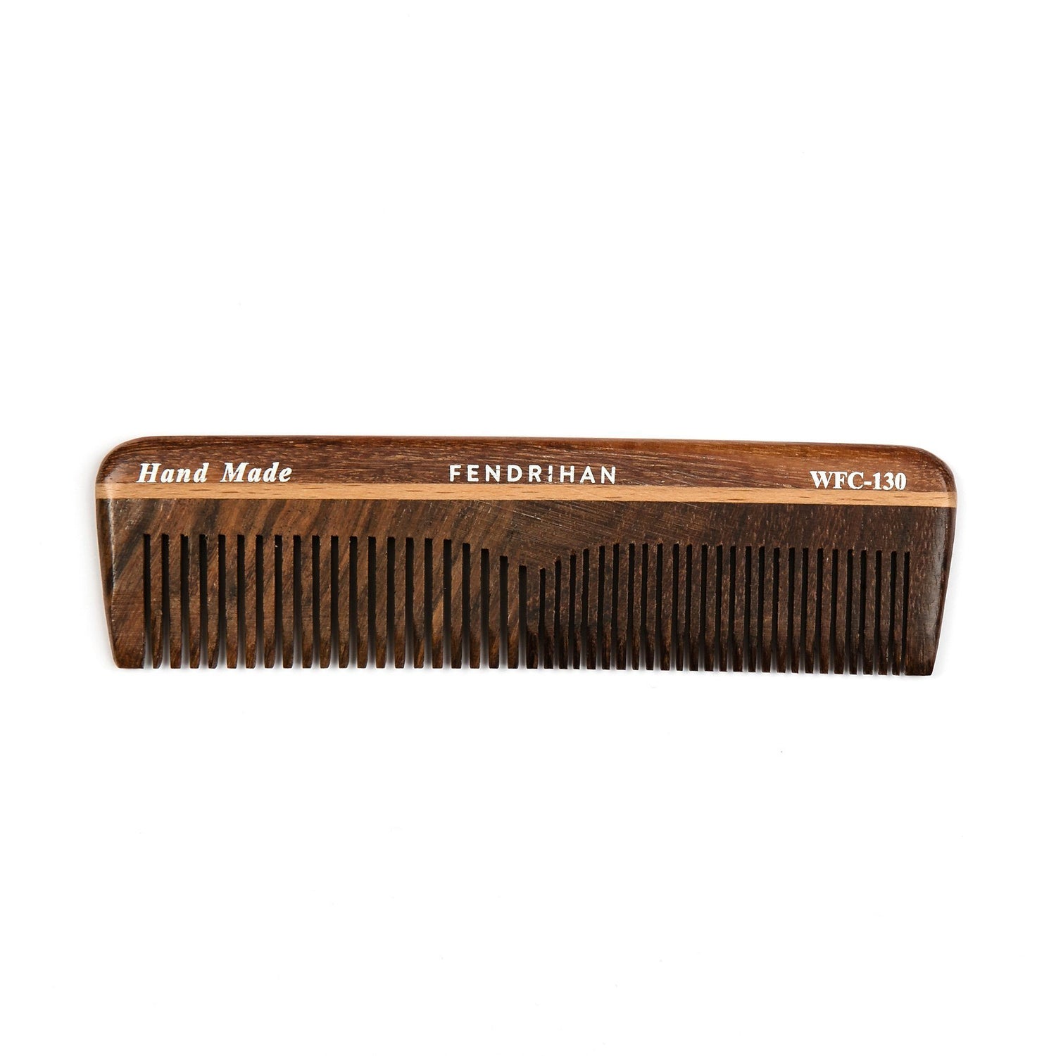 Fendrihan Wooden Double-Tooth Pocket Comb Comb Fendrihan