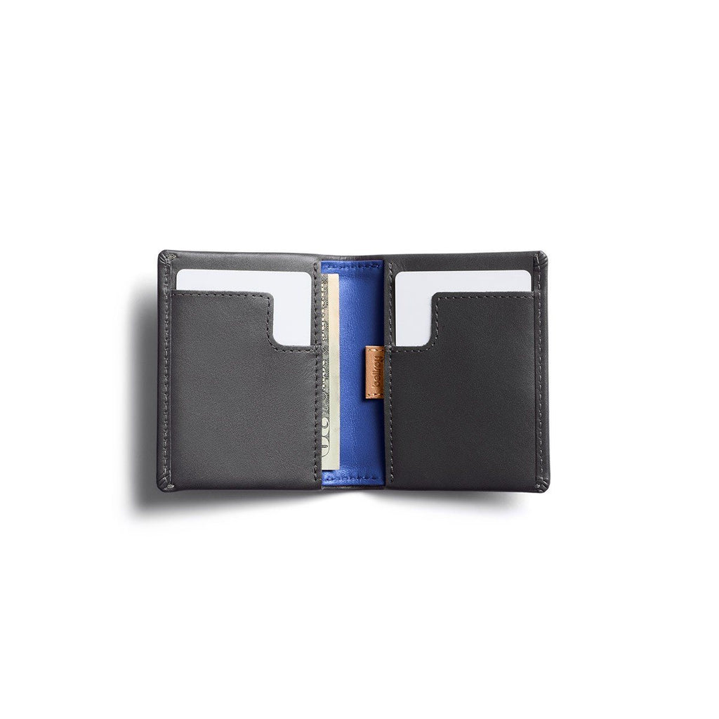 Bellroy Slim Sleeve Leather Wallet Leather Wallet Bellroy Charcoal Cobalt 