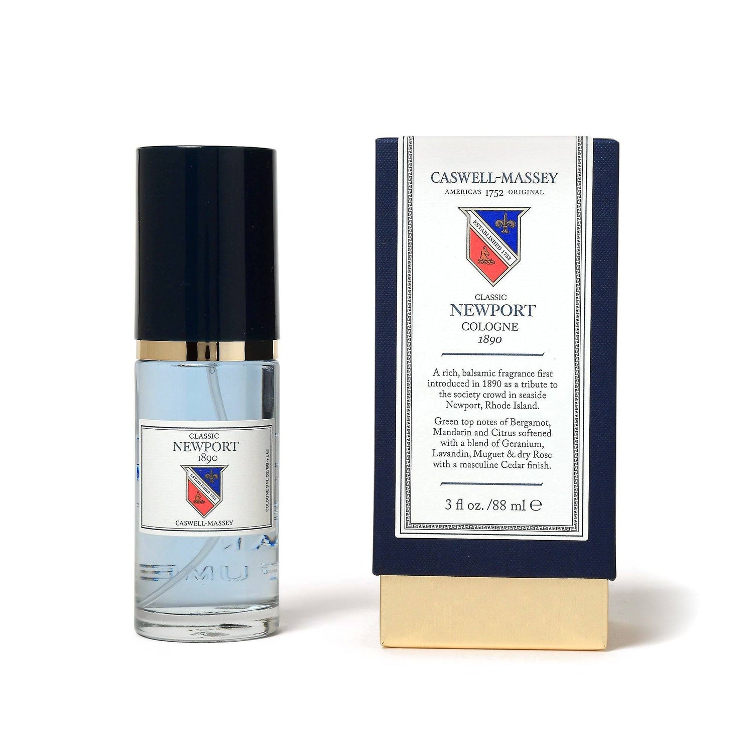 Caswell-Massey Heritage Newport Cologne Fragrance for Men Caswell-Massey 3 fl oz (88 ml)