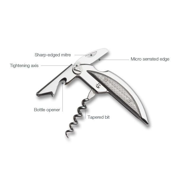 Claude Dozorme Haute Cuisine Corkscrew, Ram Horn Handle Pocket Knife Claude Dozorme