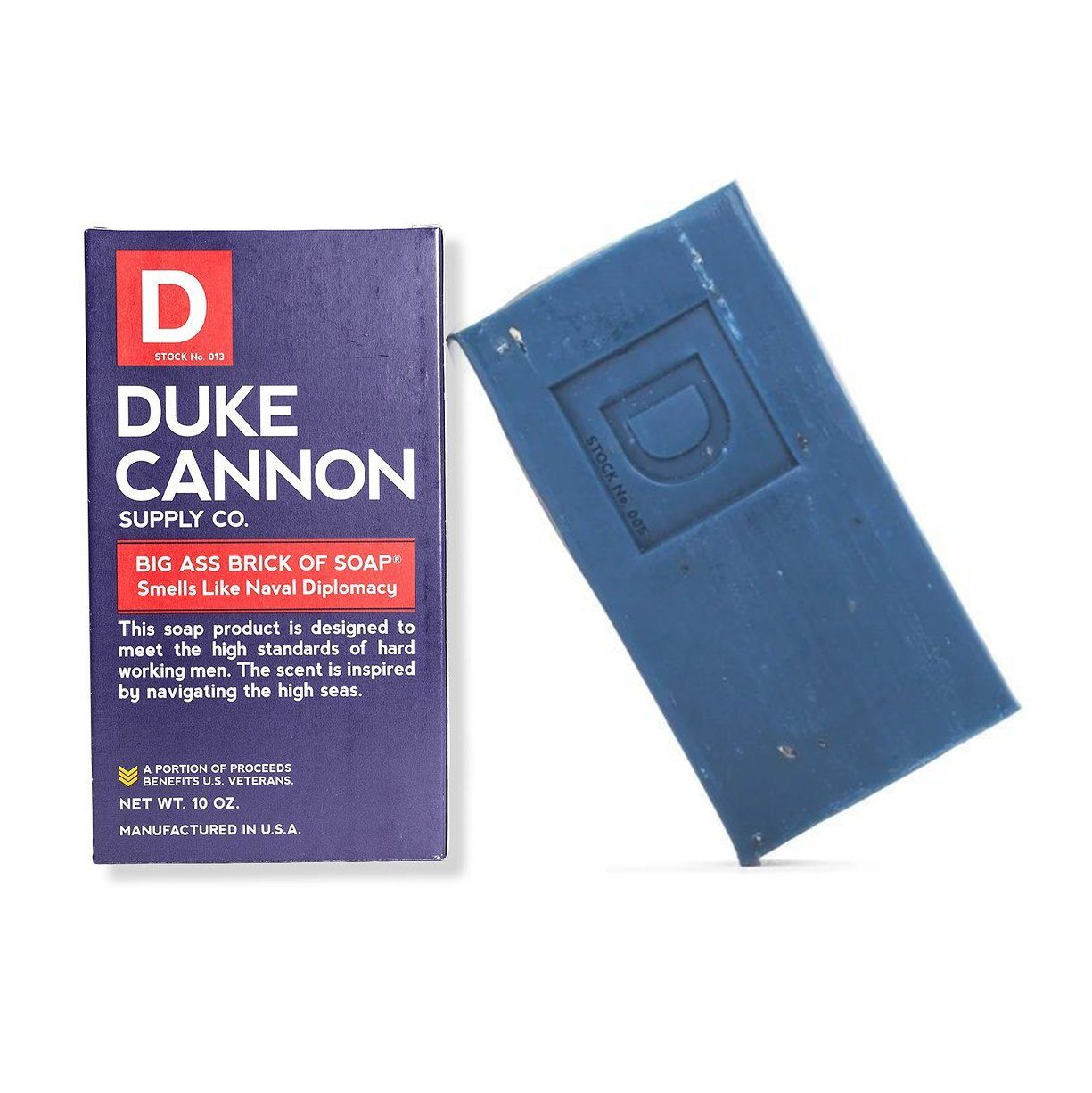 Duke Cannon Supply Co. Big Ass Brick of Soap, Naval Diplomacy (Blue Bar) Body Soap Duke Cannon Supply Co