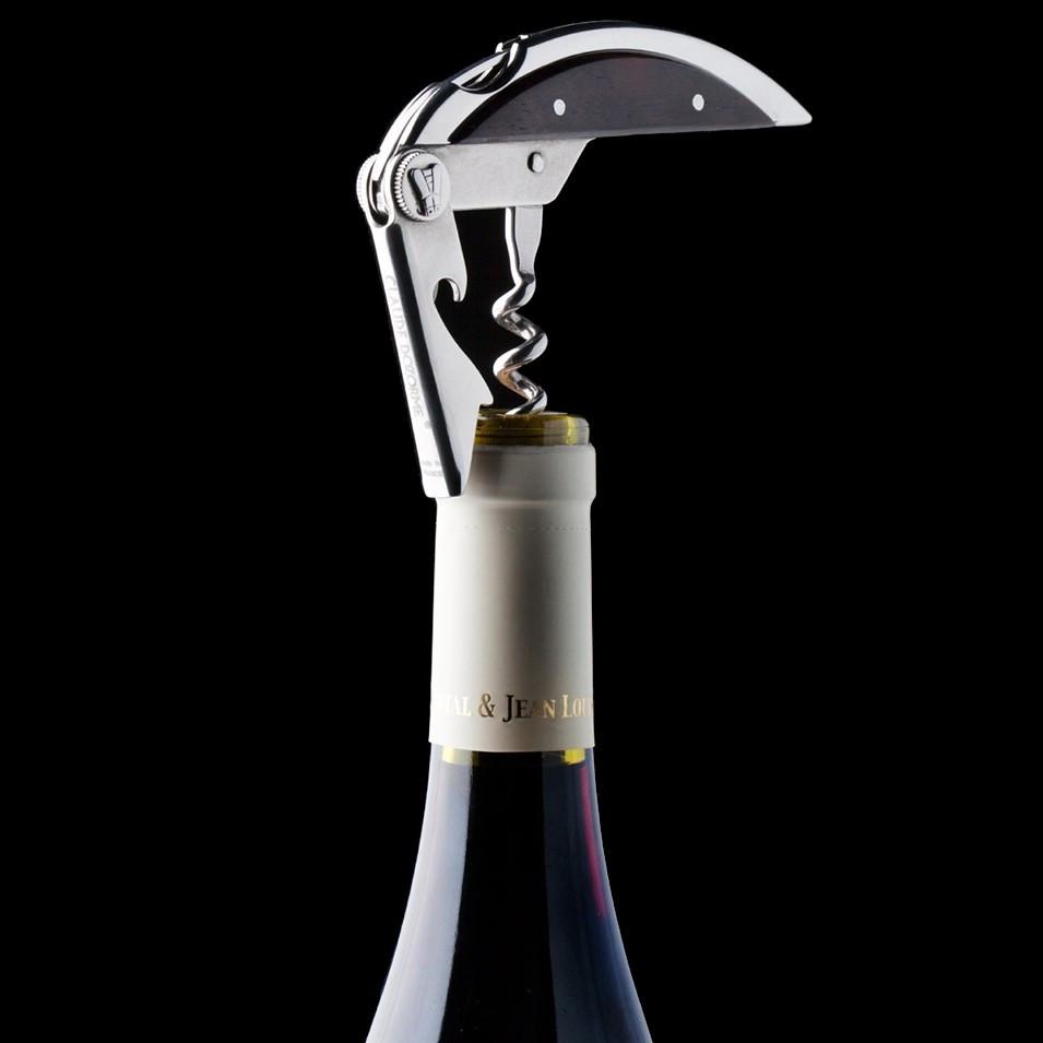 Claude Dozorme Haute Cuisine Corkscrew, Ram Horn Handle Pocket Knife Claude Dozorme