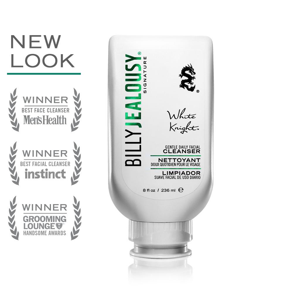 Billy Jealousy White Knight Gentle Daily Facial Cleanser Men's Grooming Cream Billy Jealousy 8 fl oz (236 ml)