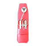 Alpen 3-Piece Manicure Set with Leather Flap Case Manicure Set Alpen Pink 
