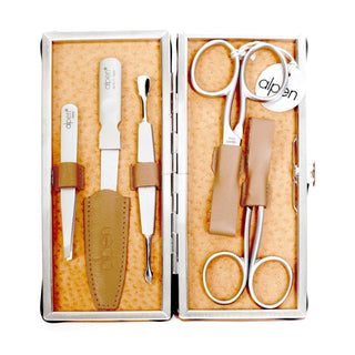 Alpen 5-Piece Manicure Set with Leather Case Manicure Set Alpen 
