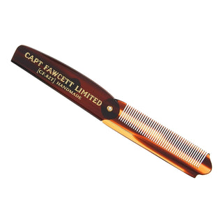 Captain Fawcett Folding Pocket Beard Comb Beard Comb Captain Fawcett 