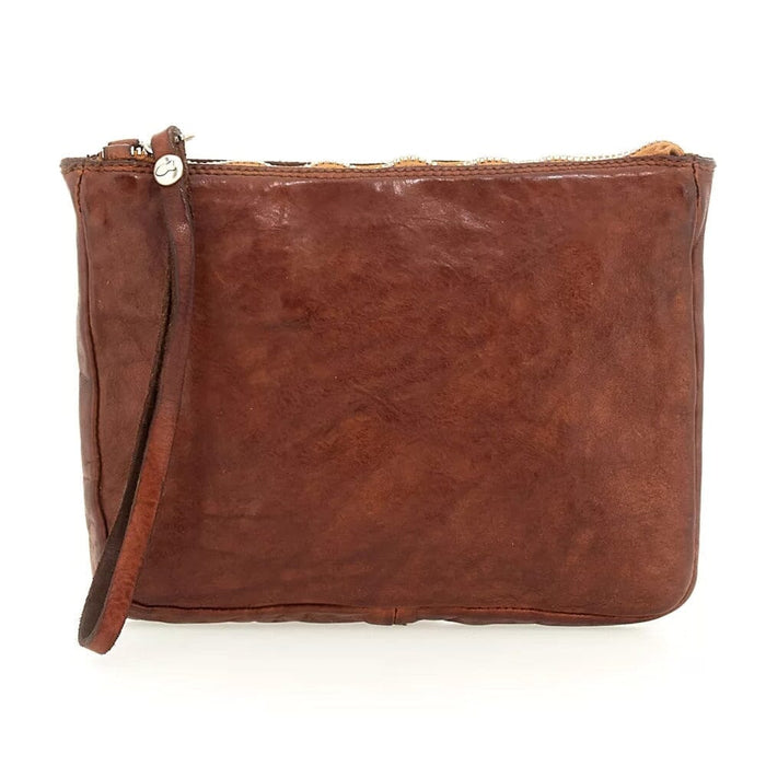 Campomaggi Arenite Leather Pouch Leather Bag Campomaggi Cognac 